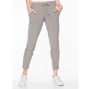 Athleta Midtown Ankle Pant 8 Silver Gray